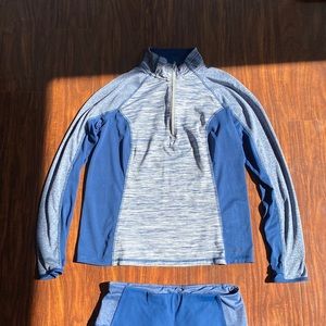 Deep blue work out set